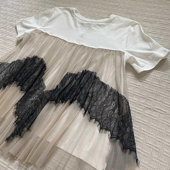 Zara white lace top. - Picture 3 of 7